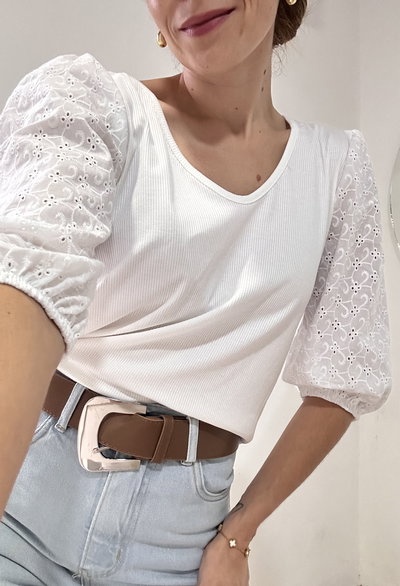 Blusa Armenia Blanca