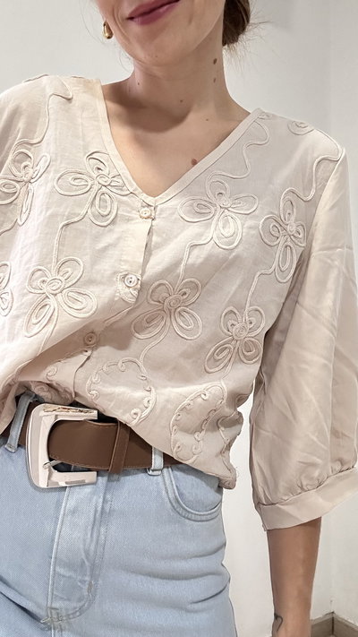 Camisa Alma Beige