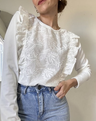 Blusa Magnolia Blanca