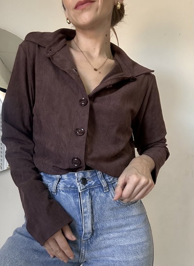 Camisa Gamuzada Choco