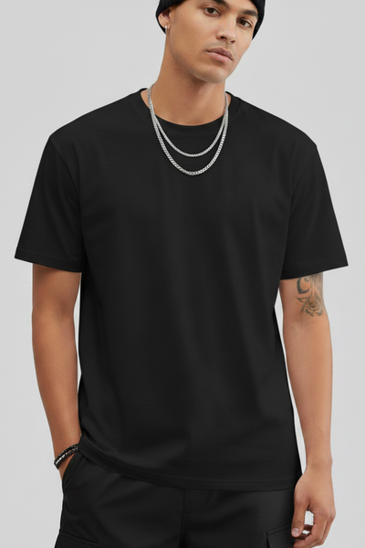 REMERA BÁSICA NEGRA "MUNICH"