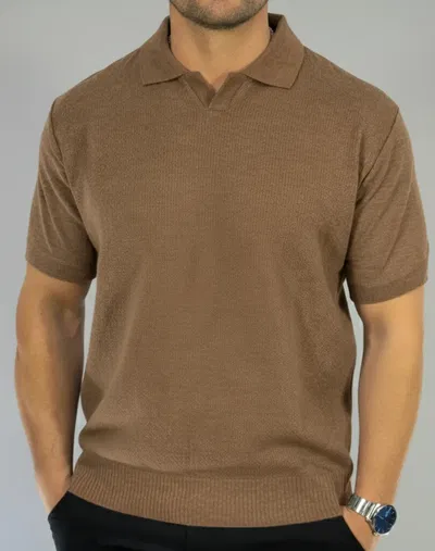 CHOMBA TEJIDA DE PUNTO "MOSCÚ" CHOCOLATE