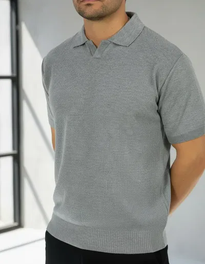 CHOMBA TEJIDA DE PUNTO "MOSCÚ" GRIS