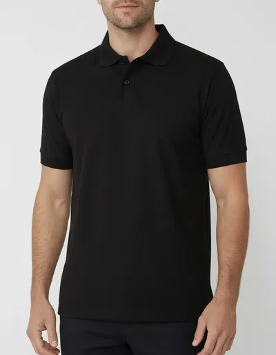 CHOMBA JERSEY ALGODÓN IMPORTADA "PARIS" NEGRO