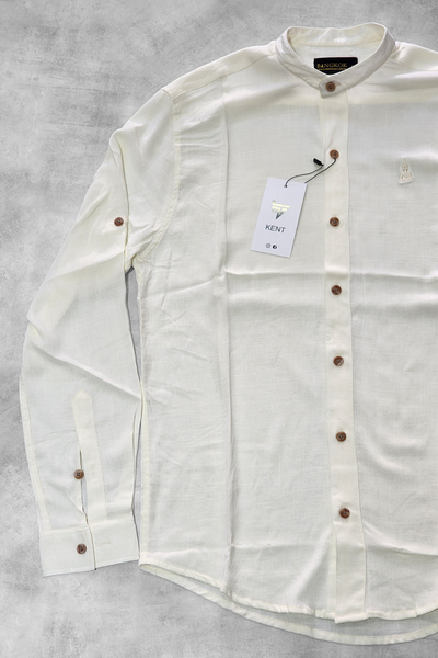 CAMISA LINO MAO "LYON" NATURAL