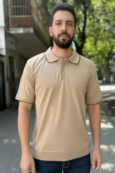 CHOMBA TEJIDA "TORONTO" BEIGE