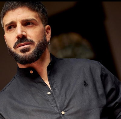 CAMISA LINO MAO "LYON" NEGRO