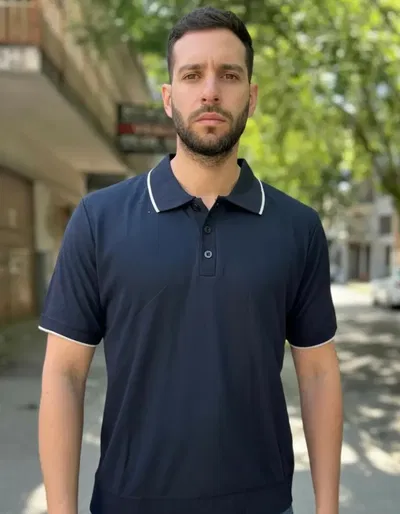 CHOMBA TEJIDA "TORONTO" MARINO