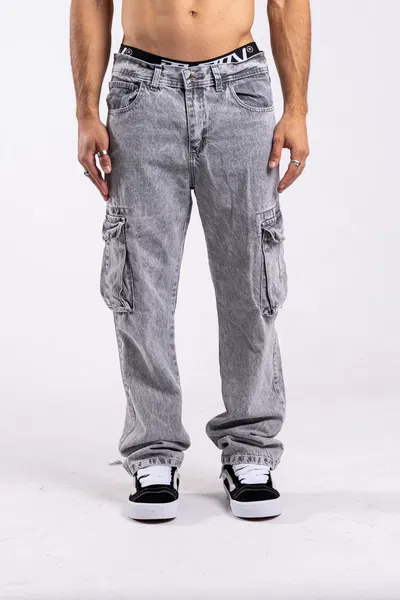Jean RELAXED CARGO GRIS