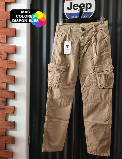 Pantalón Cargo Gabardina ("PANAMÁ") Importado