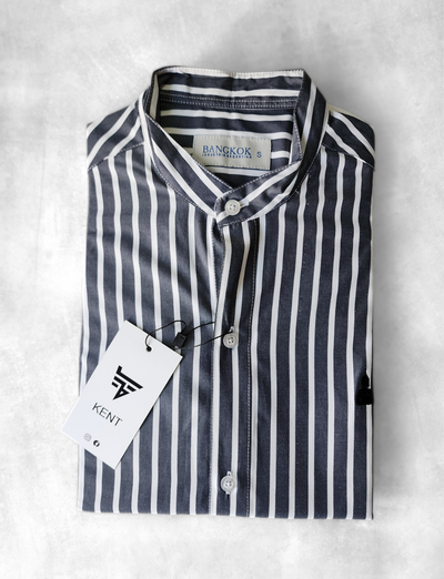 CAMISA MAO RAYAS (Marino/Blanco)