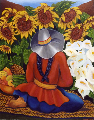 Cosecha de calas y girasoles