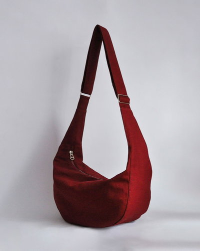 Cartera Maxina Bordó