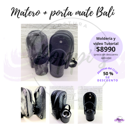 Bolso Matero Bali + porta mate
