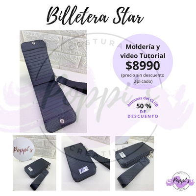 Billetera porta tarjetas Star