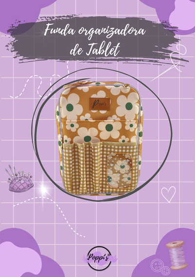 Funda organizadora de tablet y agenda