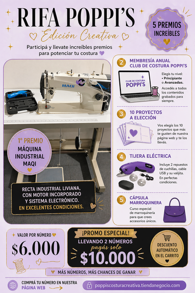  RIFA POPPI’S – Edición Creativa