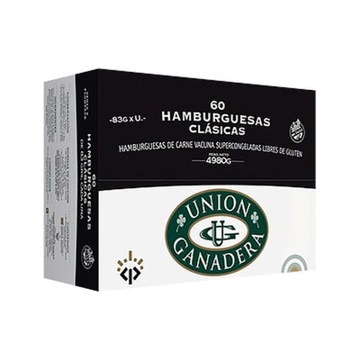 Hamburguesas UNION GANADERA 60x83g