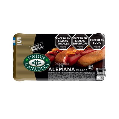 Salchichas Alemana UNION GANADERA x5u