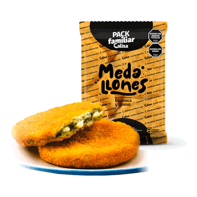 Medallones de Pollo con Espinaca y Queso CALISA x1kg