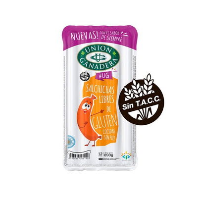 Salchichas largas UNION GANADERA x12u