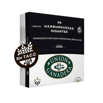 Hamburguesas UNION GANADERA 40x110g