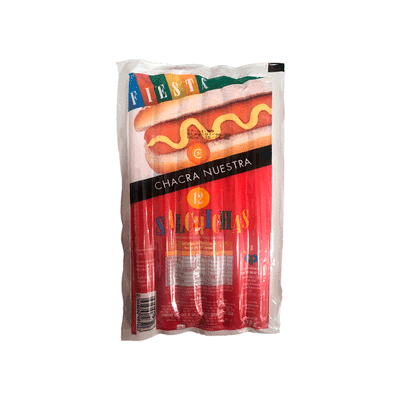 Salchichas largas CHACRA NUESTRA x12u