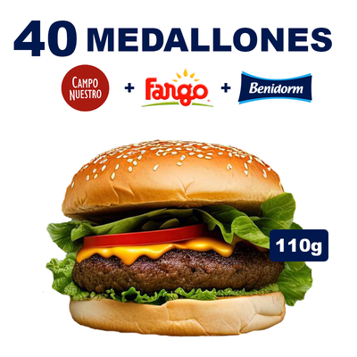 40 Medallones CAMPO NUESTRO 110g + Fargo + Ade