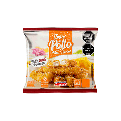 Tiritas de Pollo Finas Hierbas ARTICO x2kg
