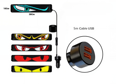 Panel Led Flexible 10*38Cm 5V/2A+Enchufe - Strong