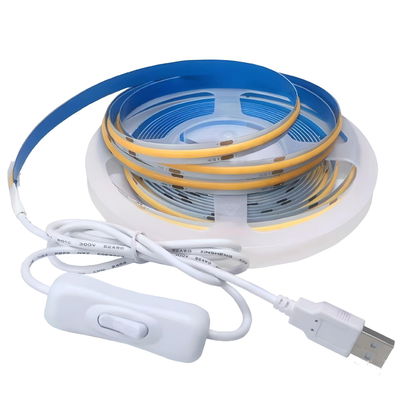 Kit Tira led COB - Usb 5V - 3Mts C/Interruptor 