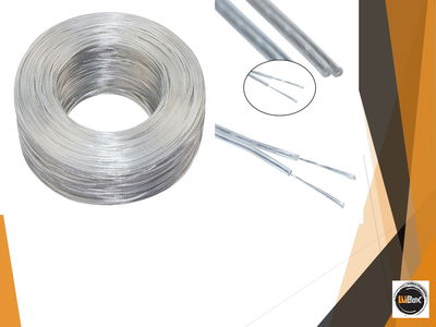 Cable Paralelo Bipolar 2*0,5mm CRISTAL x 100Mts