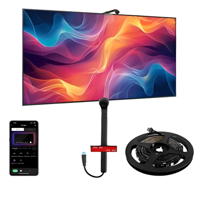 Kit Tv BlackLights RGB PIXEL - 4Mts - Usb- App - Strong