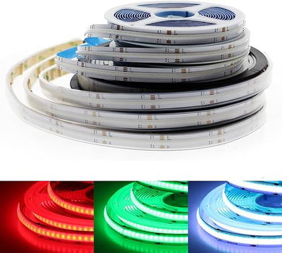 Tira led COB 320 Led/M -RGB- 12V - 5Mts - 8mm - Inolux