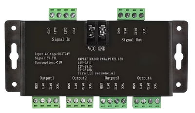 Amplificador RGB Pixel Secuencial  5V-24V - M-Led