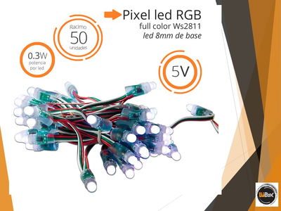 Pixel led RGB Pixel MAGIC Full Racimo 50 Uni- 5V 