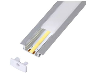 Perfil 200cm Aluminio Embutir 17*7Mm 