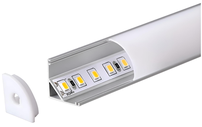 Perfil - Esquinero - 200cm REDONDO Alum 16*16Mm 