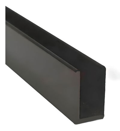 Perfil P/Neon 8*16Mn Alum x metro Grueso NEGRO