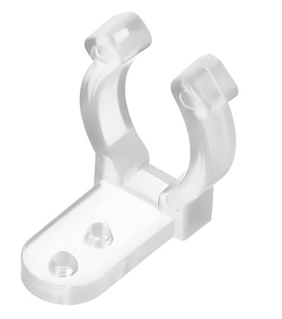 Clip PVC P/neon 360° 14*14mm 