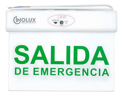 Cartel Salida Emergencia Señalizador Luminoso 3hs Autonomía - INOLUX