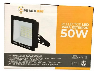 Reflector Led 50w Exterior Alta potencia - Practiled 