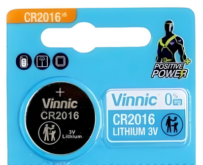 PIla Vinnic CR2016 Litio tipo Boton