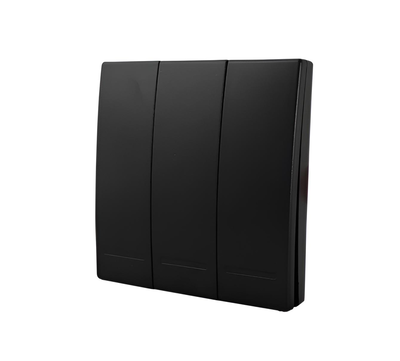 Tecla inalámbrica RF, 3 Efectos Smart House, Blanco o Negro- Demasled