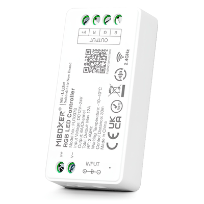 Controlador RGB WI-FI + RF 2.4Ghz + MILIGHT 12A MAX, 6A/CH, 12/24V - NDL
