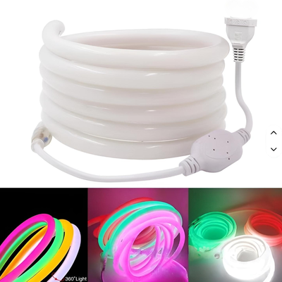 Bobina Neon Redondo 14*14 Mm 50Mts 220v 360° - Practiled