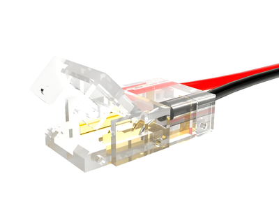 Conector Transparente Led Cob/smd simple c/Cable - M-Led 