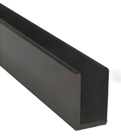 Perfil P/Neon 8*16Mn Alum x metro Grueso NEGRO