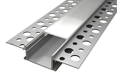 Perfil Aluminio P/tira Led Durlock Cielorraso 2mt C/tapa Opal  - M-Led