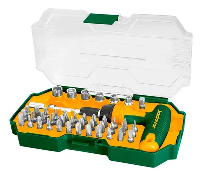 KIT Destornillador + 6 Tubos Mango Cricket T + Soporte - JADEVER